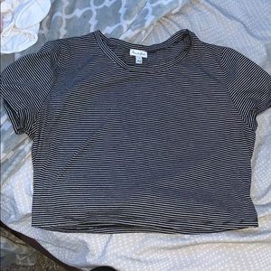 striped crop top